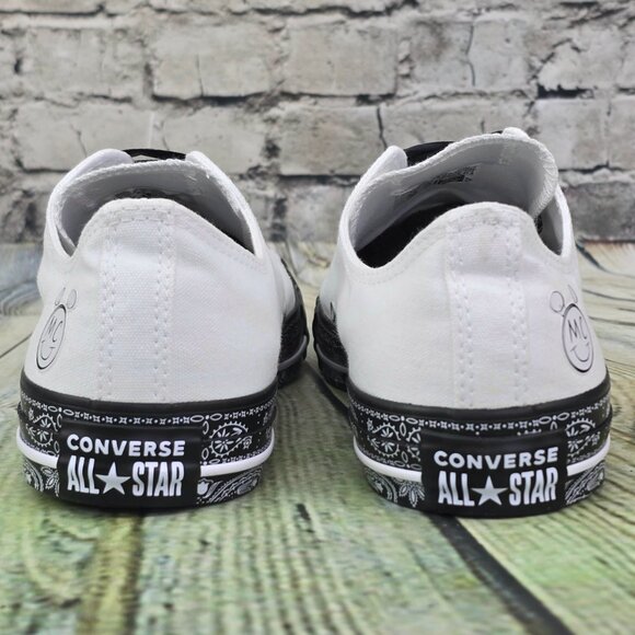 Converse x Miley Cyrus Chuck Taylor Sneakers Women’s 11 White Black CTAS 162235C - Picture 5 of 11